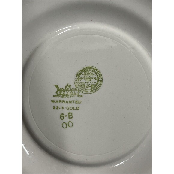 VTG 3 Royal National Brotherhood Operative Potters 22k Gold Bread Plates 6” 5265 - Picture 7 of 12